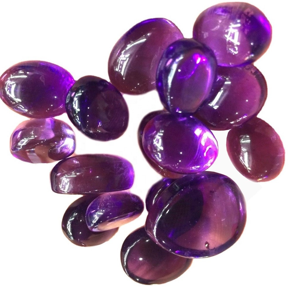Natuurlike Amethyst Cabochon Pers Amethyst edelstone Amethyst los edelsteen 17