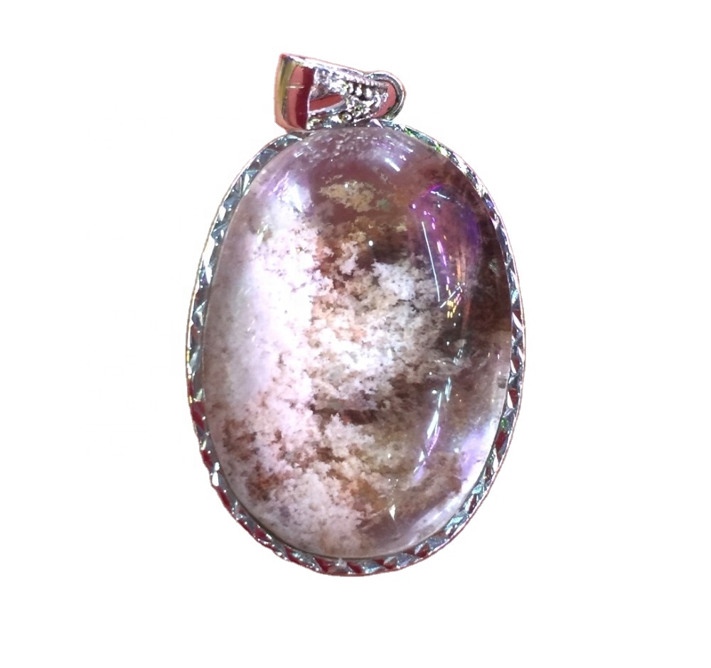 925 Sterling Silver Originalni Fantom Quartz obesek nakit 15