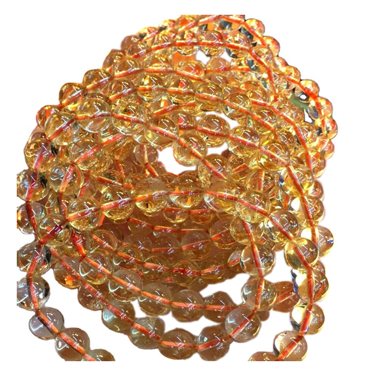 6мм 8MM 8 мм 10мм 10 мм дугуй цитрин бөмбөлгүүд Gemstone сул бөмбөлгүүдийг 30