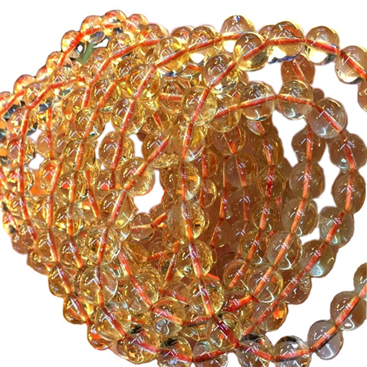 6мм 8MM 8 мм 10мм 10 мм дугуй цитрин бөмбөлгүүд Gemstone сул бөмбөлгүүдийг 38