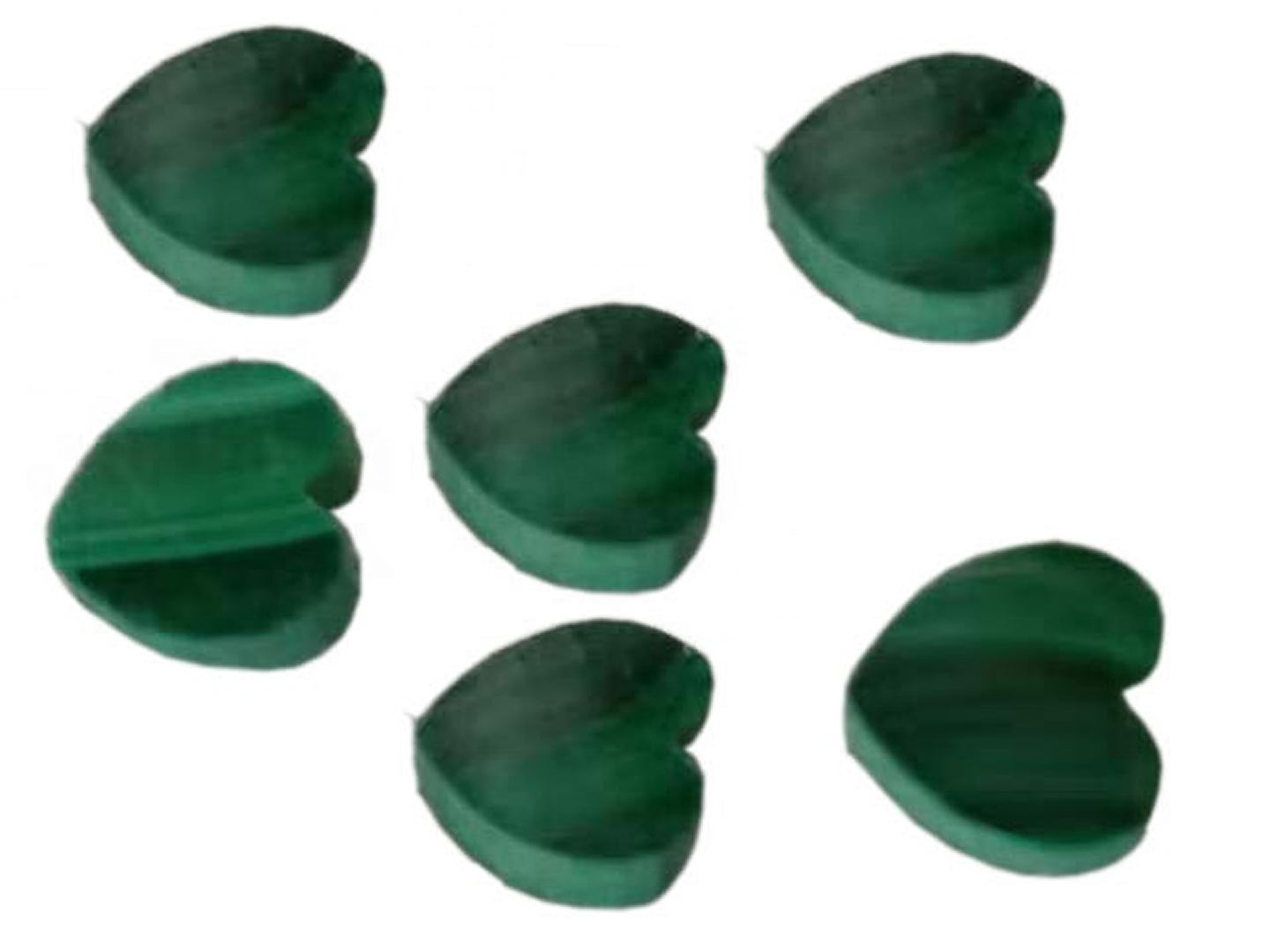 Natuurlike Malachite Heart Shape Cabs Malachite Cabochon Los Edelsteen 28