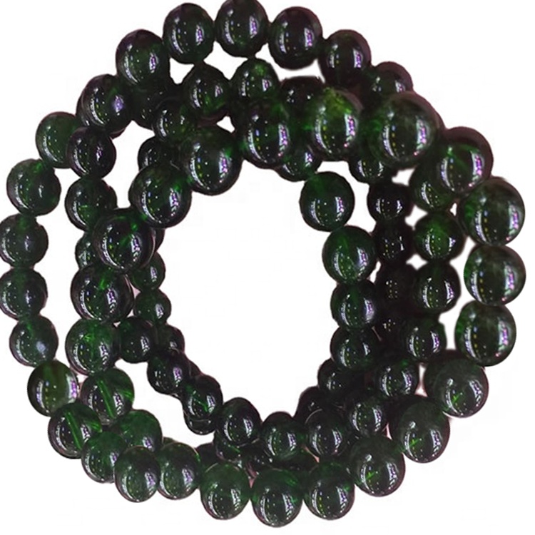 DIOPSE GEMSTERE GEMOLAAD Green DIOPSE Green Beads Ike Ike Ike Gembone 36