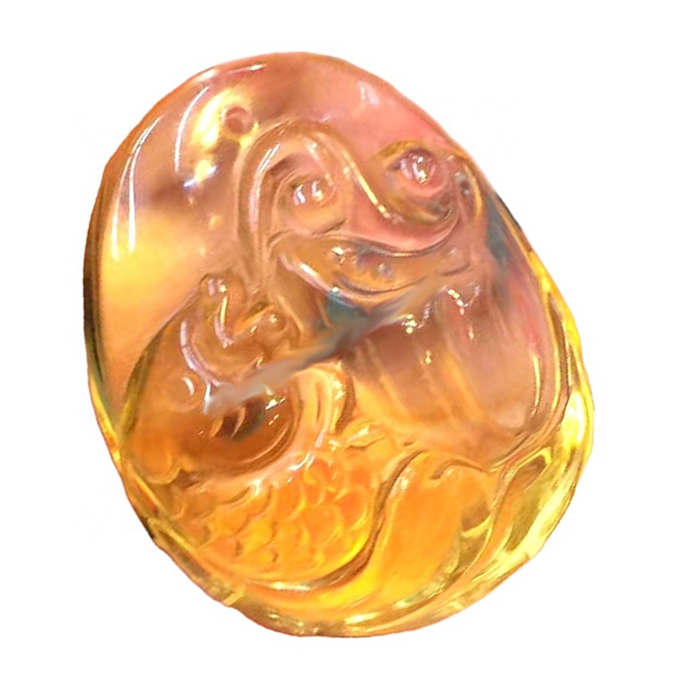 Citrine Quartz врежани мониста приврзоци креативна топла продажба 13