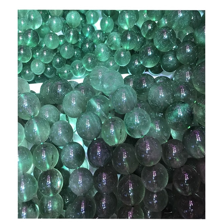 Pulsera de fluorita fluorita de color verde Natural para joyería 29