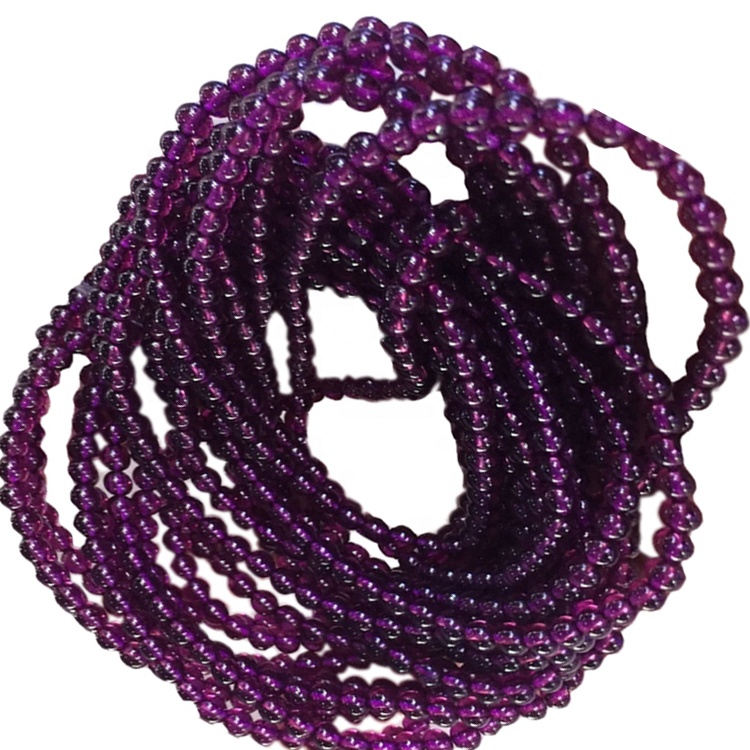 Granate redondo pulsera con cuentas de nacimiento joyería piedras preciosas pulsera pulsera de cristal 36