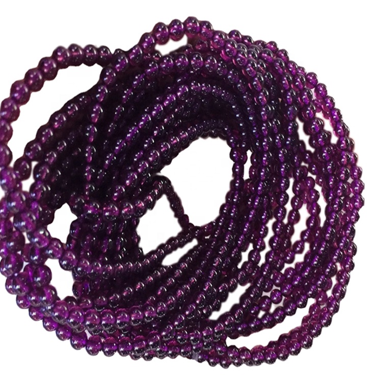 Granate redondo pulsera con cuentas de nacimiento joyería piedras preciosas pulsera pulsera de cristal 34