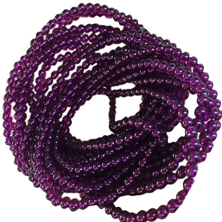 Granate redondo pulsera con cuentas de nacimiento joyería piedras preciosas pulsera pulsera de cristal 38