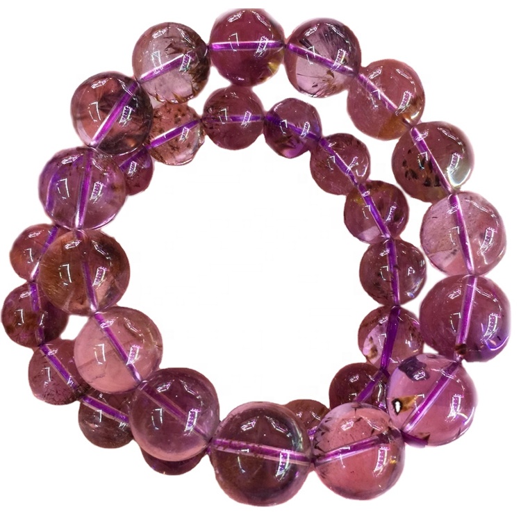 Crystal Skartgripir Gemstone Armband Healing Kristallar og steinar Amethyst Bead Armbönd 23
