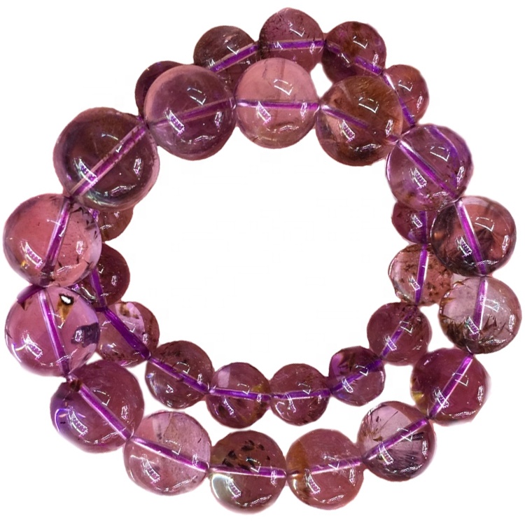Crystal Skartgripir Gemstone Armband Healing Kristallar og steinar Amethyst Bead Armbönd 25