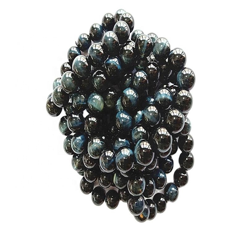 Új divat férfi stílusú natúr színes tigrisszem kerek gyöngyök karkötők hogy nagykereskedés 32