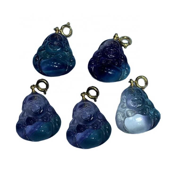 Fluorite kristal asqı şəfalı kristalları və daşları unikal hədiyyə metafizik asma 7