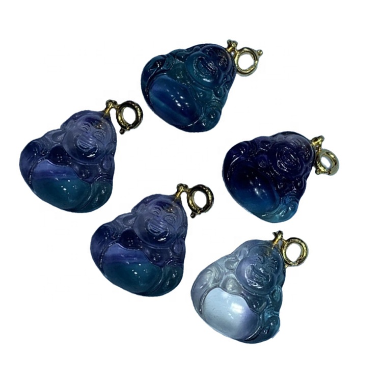 Fluorite kristal asqı şəfalı kristalları və daşları unikal hədiyyə metafizik asma 13