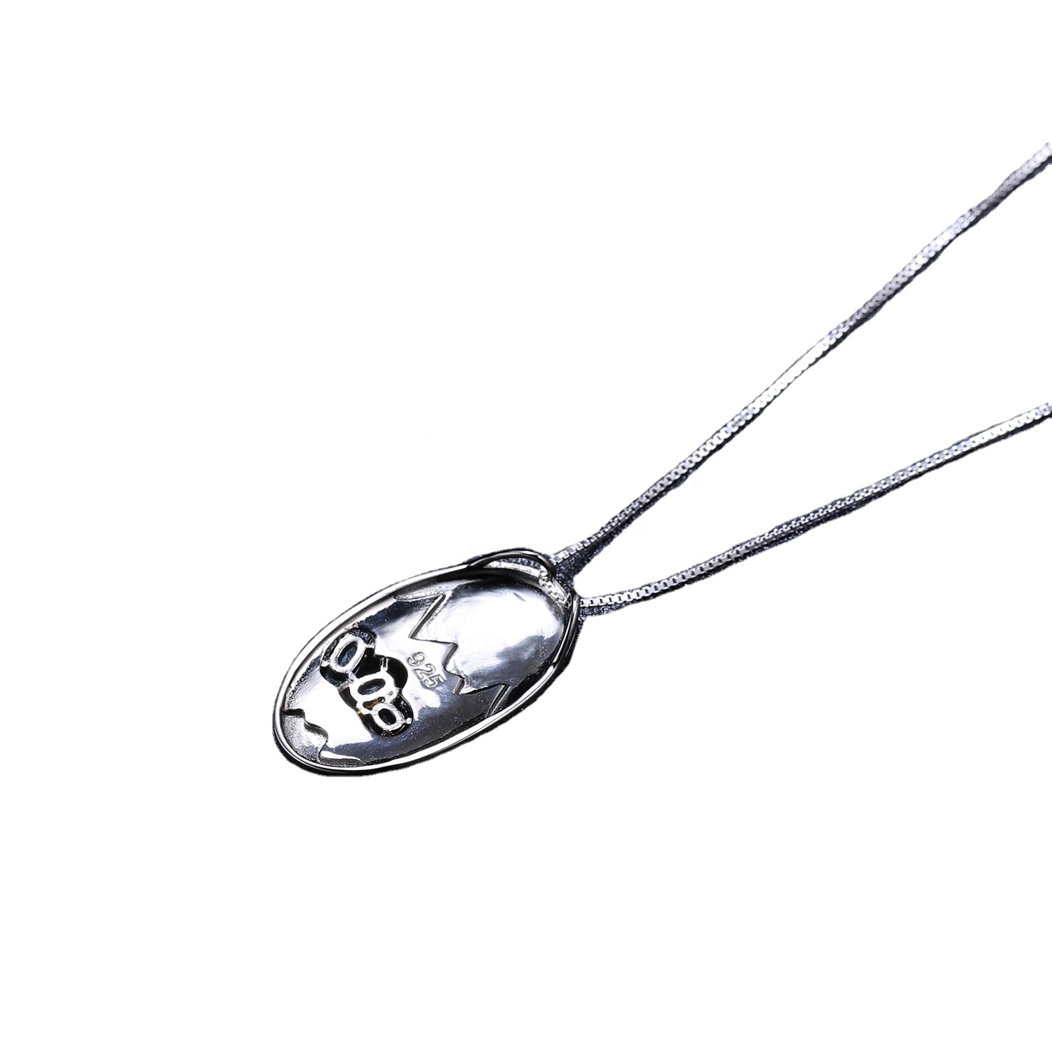 Fargerikt Oval Shape 925 Sterling Sølv Gullbelagt Kyanitt Anheng 14