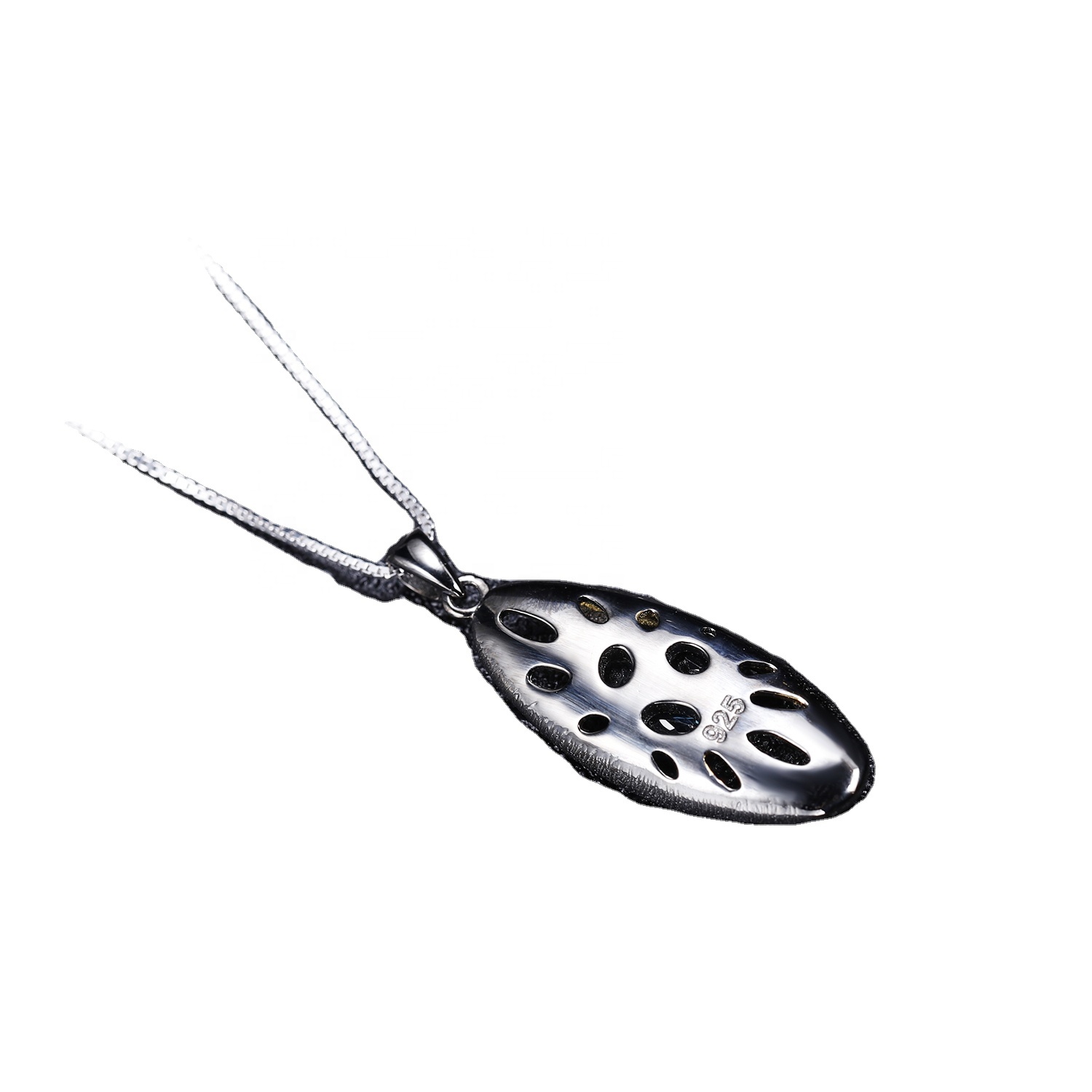 Sapphire Halskjede for kvinner Gold.Sapphire Pendants.Birthday Gaver. 13