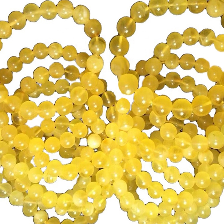 குழந்தை பெண்கள் நகை பரிசுகளை அம்பர் சுற்று மணிகள் காப்பு / நெக்லஸ் 28