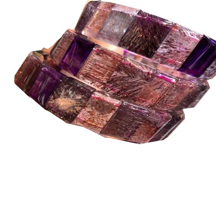 Venta al por mayor 100% de descuento en bracelets de brazalete de piedras preciosas de sugilita natural 38