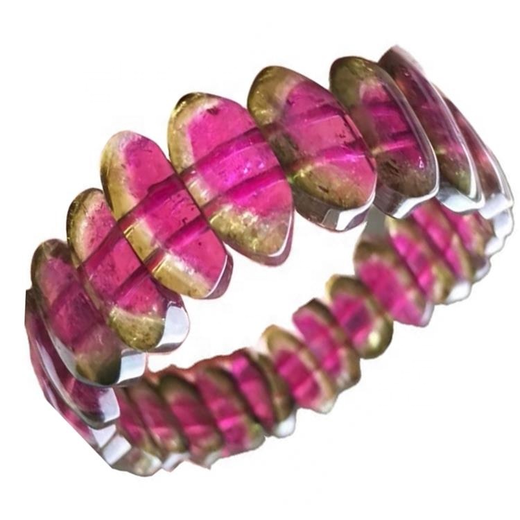 Tounmaline Watermoon gbara ọchịchịrị beads blogy apprite blogy 56.3mm na-acha odo odo na-acha odo odo 39