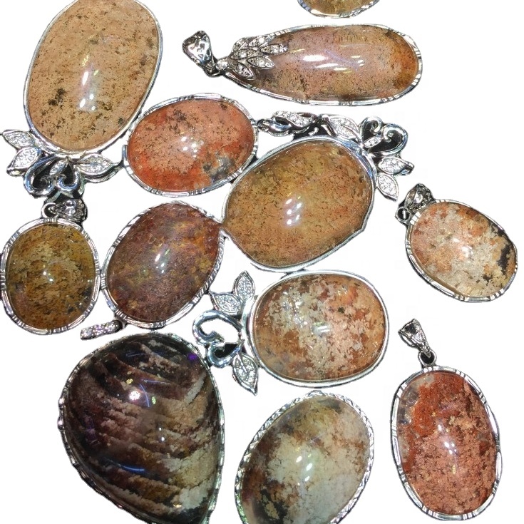 925 Sterling Silver Phantom Quarz Pendant 7