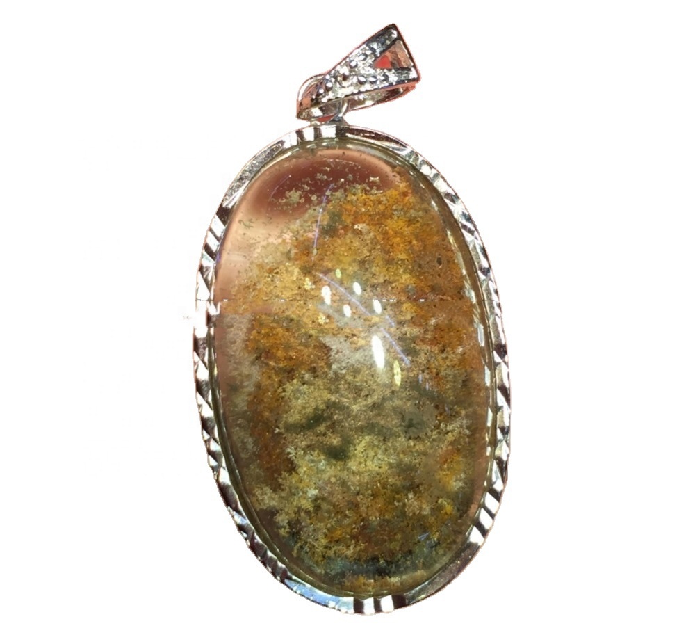 925 Sterling Silver Phantom Quarz Pendant 11