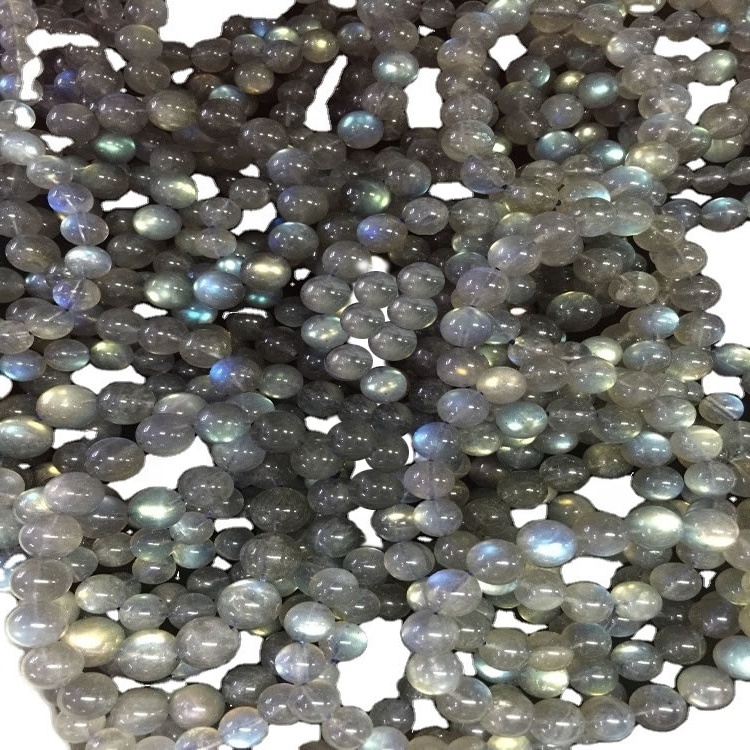 Braccialetti per Bead Labradorite Braccialetti Labradorite Bracciale in perle naturali Smooth Semi-preziosi Pietra e Giallo rotondo e blu r 32