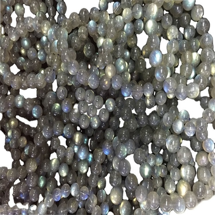 Braccialetti per Bead Labradorite Braccialetti Labradorite Bracciale in perle naturali Smooth Semi-preziosi Pietra e Giallo rotondo e blu r 38