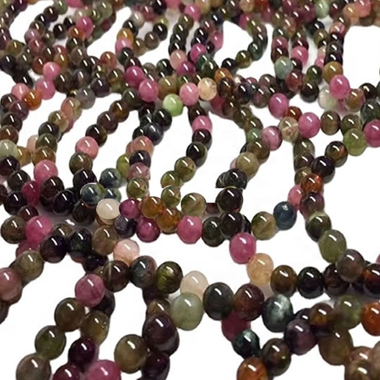 Petita de pulsera de cuentas de turmalina natural 32