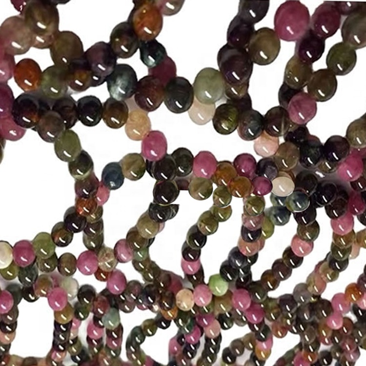 Petita de pulsera de cuentas de turmalina natural 36