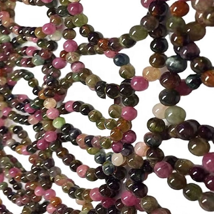 Petita de pulsera de cuentas de turmalina natural 38
