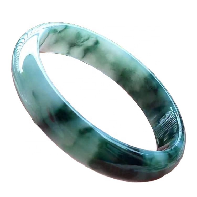 53 մմ բնական զմրուխտ gemstone bangle hot-sale մեկ զմրուխտ բիրմայներ Jade jade ադամական ադամանդներ 33