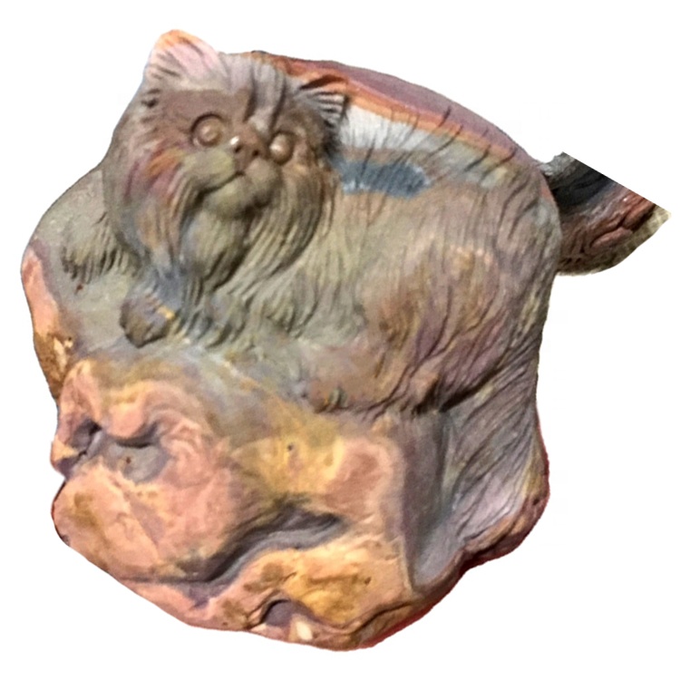 Well Polandia ngukir Watu Kewan / Owl / Watu Lynx sing diukir 32