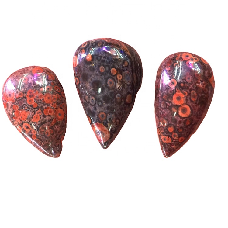 Fantastisks! Dabas okeāns Jasper Cabochon Natural Ocean Jasper dārgakmens Loose Stone Semi Dārgakmeņu rokturis rotaslietas 35