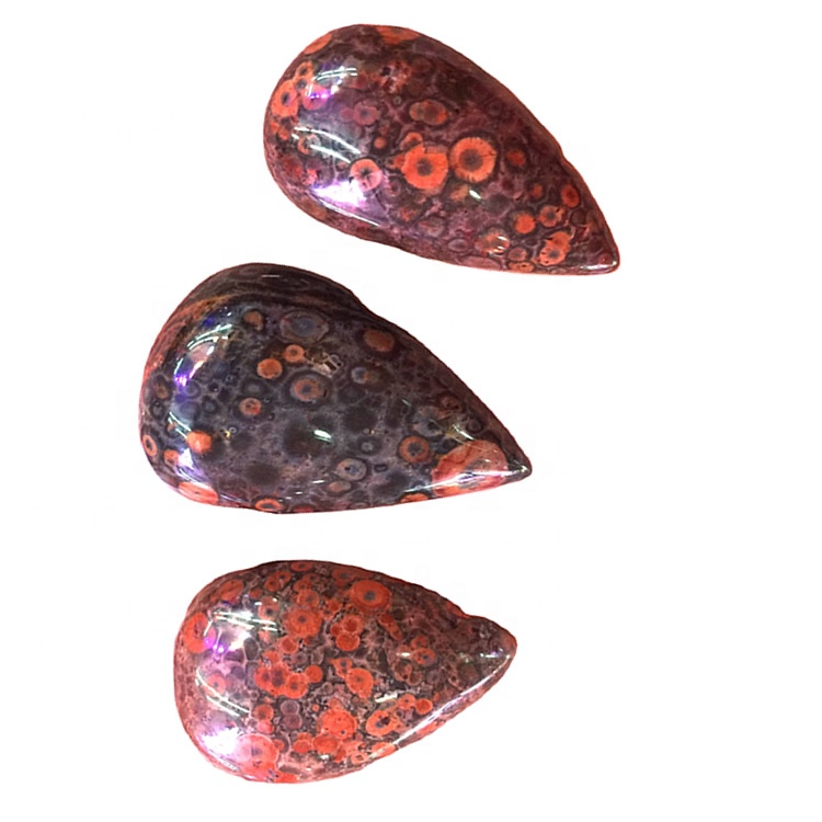 Fantastisks! Dabas okeāns Jasper Cabochon Natural Ocean Jasper dārgakmens Loose Stone Semi Dārgakmeņu rokturis rotaslietas 39