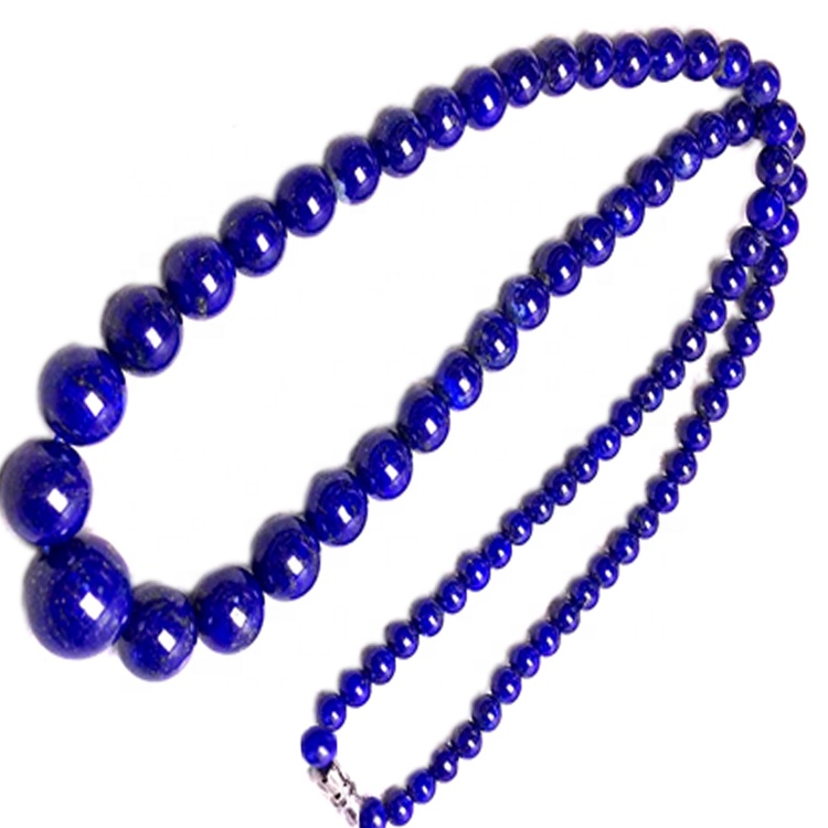Lapis Natyrore Lazuli Beads Necklace Stili i ndryshëm Bëni me shumicë 37