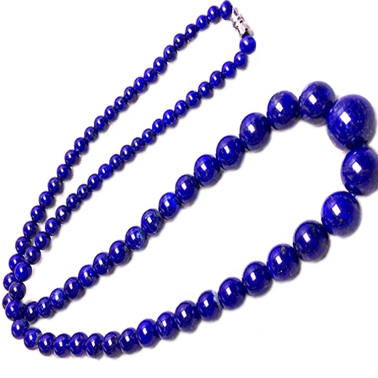 Lapis Natyrore Lazuli Beads Necklace Stili i ndryshëm Bëni me shumicë 39