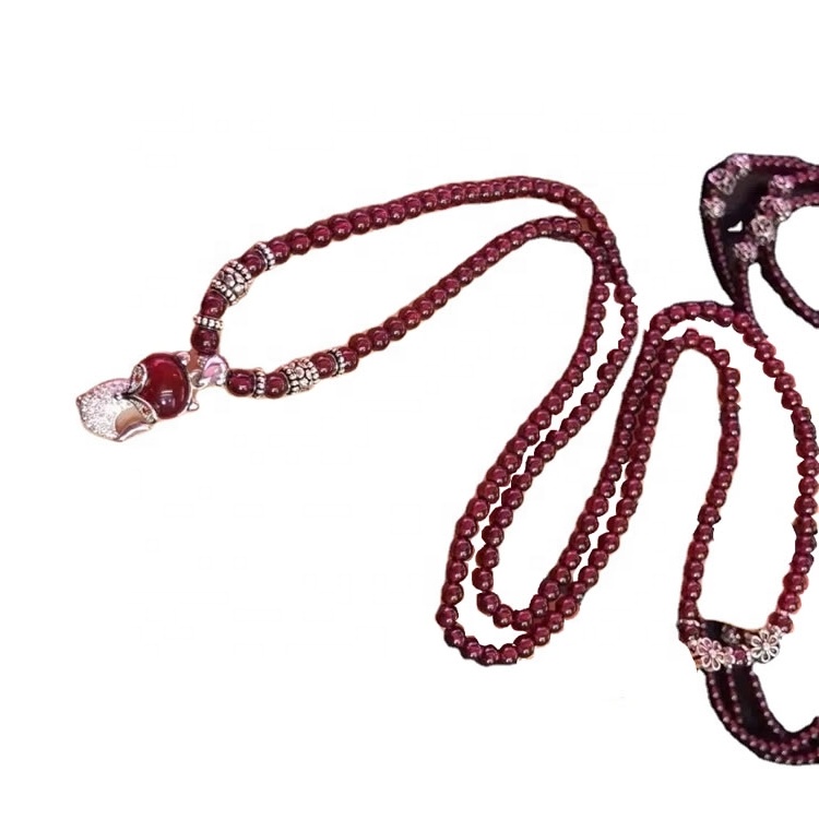 Ugbo ọla ọcha ọla ọcha ọla ọcha ọla ọcha ọla ọcha na olu aaa 4mm garnet gburugburu beads 37