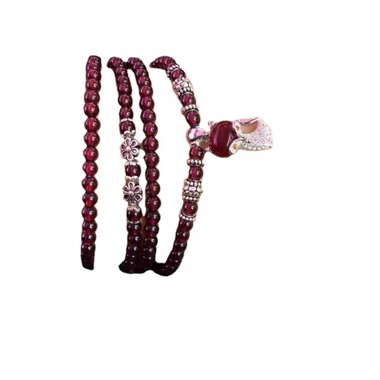 Ugbo ọla ọcha ọla ọcha ọla ọcha ọla ọcha ọla ọcha na olu aaa 4mm garnet gburugburu beads 35