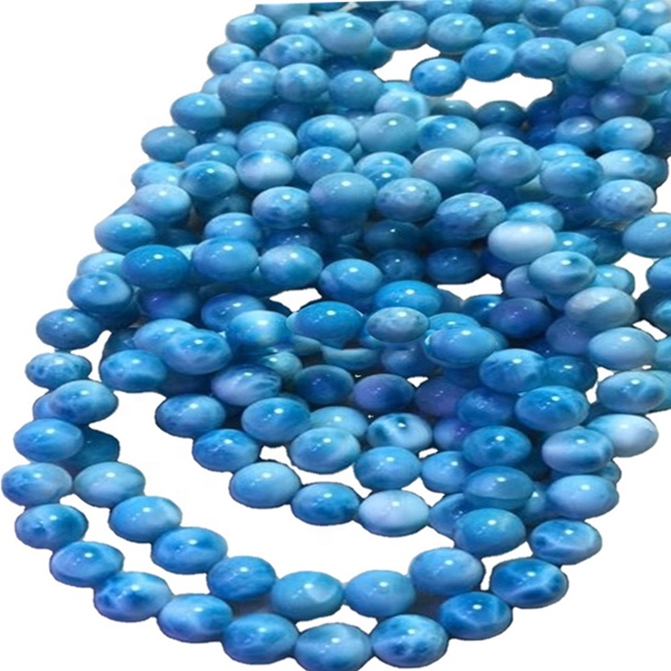 Pulsera de piedras preciosas laríimares azules naturales genuinas / mujer pulsera 32