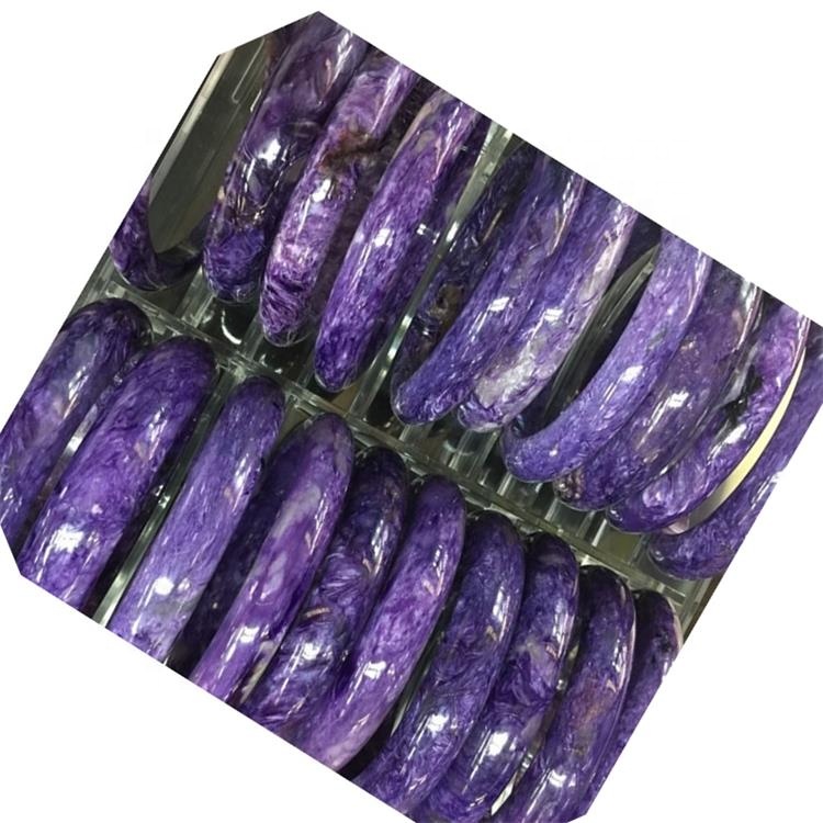 Charoat 70mm interior diametru scufundat brățară uimitor natural întuneric violet haarite brățară suflet piatră puternic emoțional emoțional 35
