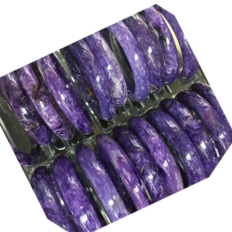 Charoat 70mm interior diametru scufundat brățară uimitor natural întuneric violet haarite brățară suflet piatră puternic emoțional emoțional 37