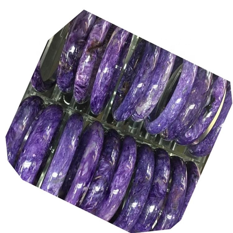Charoat 70mm interior diametru scufundat brățară uimitor natural întuneric violet haarite brățară suflet piatră puternic emoțional emoțional 39