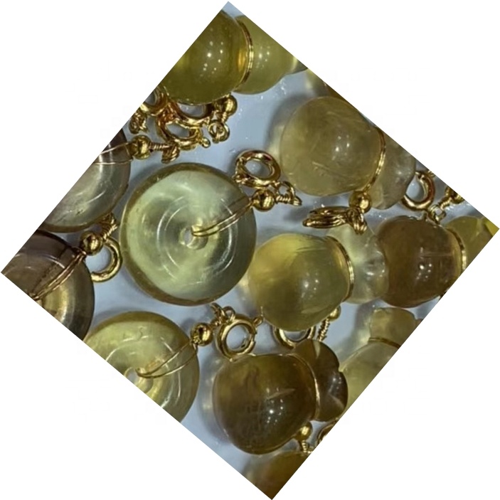 Fluorite kuchonga gourd / pete shaba gem / dhahabu pendated pendant 35