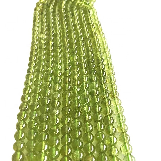 Forma natyrore peridot formë rruaza strings gjelbër gur i çmuar 15