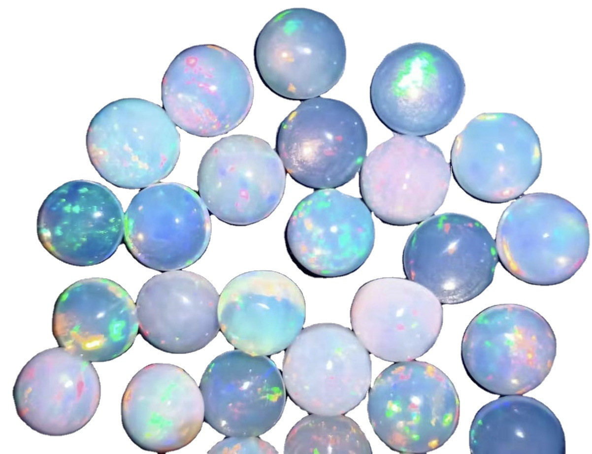 7 MM Oval Shaped Opal Gemstone Cabochons Collection 36
