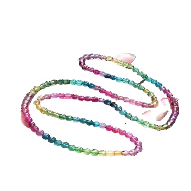 Tíska Nýjasta heildsölu Skartgripir Gull Litur Brass Keðja Handsmíðaðir Tourmaline Beaded Wire vafinn Heilla armbönd 34