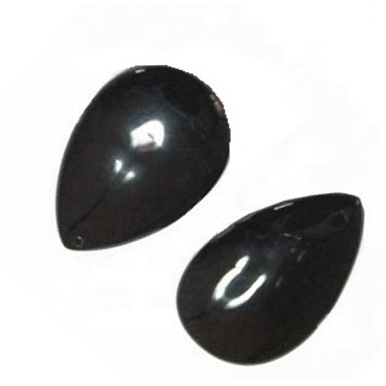 Black Onyx သစ်တော်သီး Black Black Onyx Cabochon သဘာဝ Cabochon သဘာဝ Cabochon 35