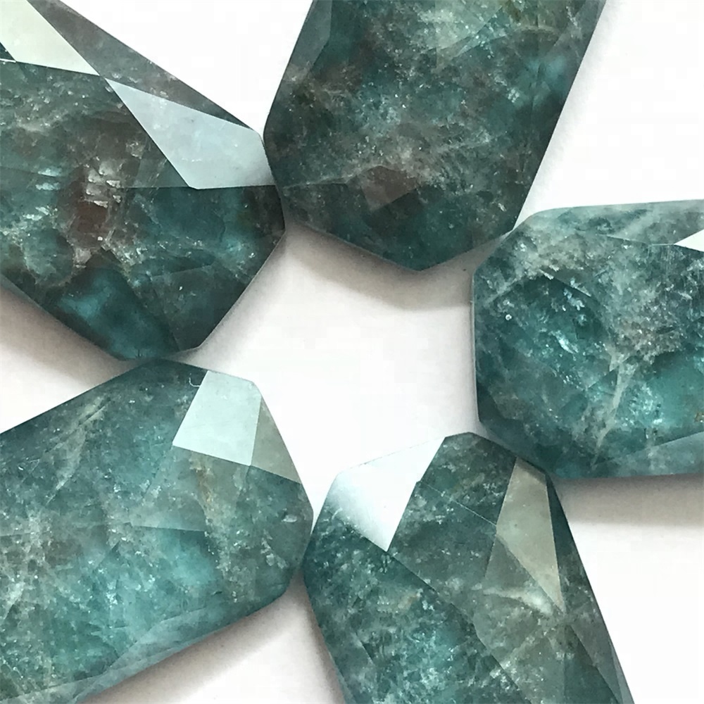 Kualiti Teratas Faceted Cutting Bule Apitite Cabochon Ikut Pelanggan untuk membuat 39