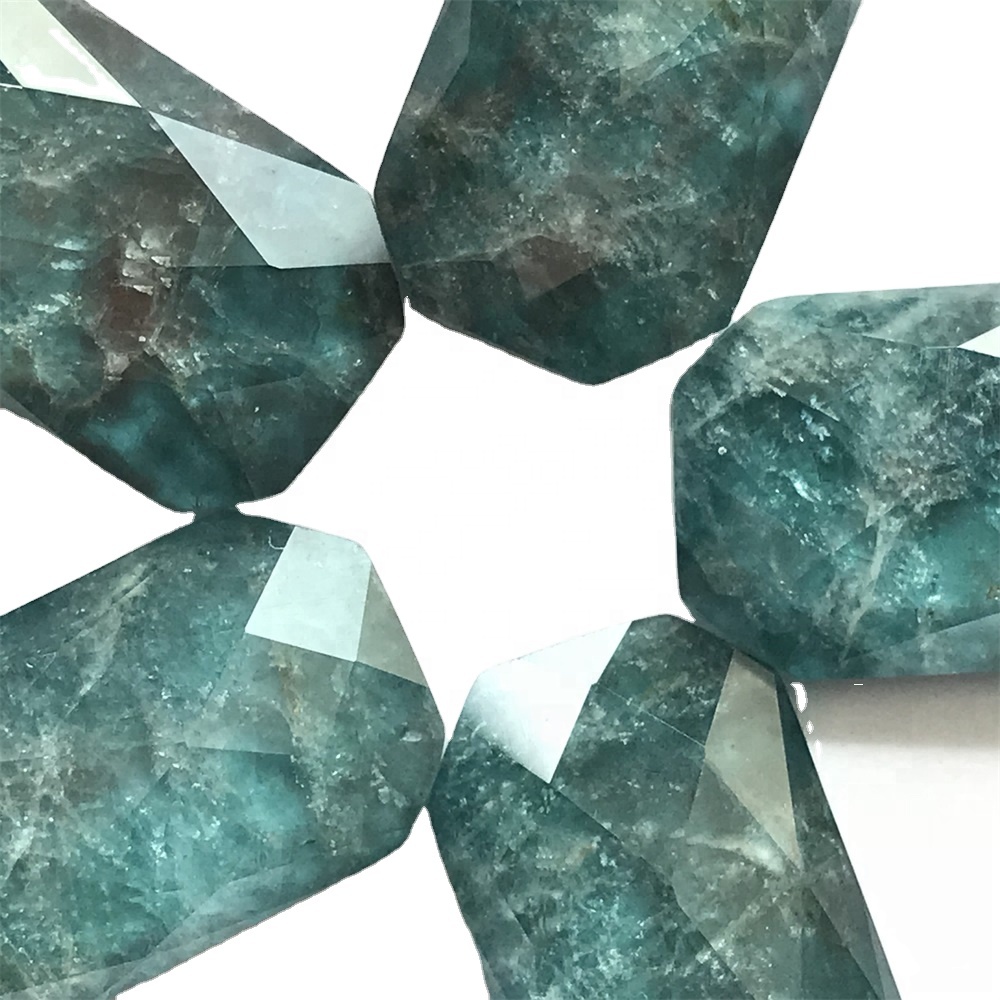 Kualiti Teratas Faceted Cutting Bule Apitite Cabochon Ikut Pelanggan untuk membuat 37