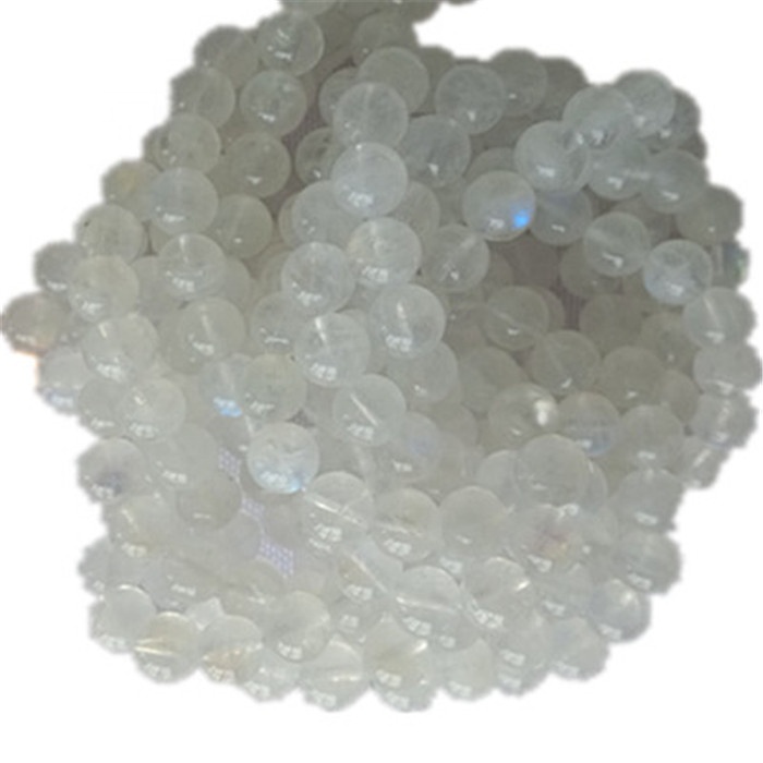 Náttúrulegt moonstone 3a umferð lögun perlur slétt gemstone strengir 13