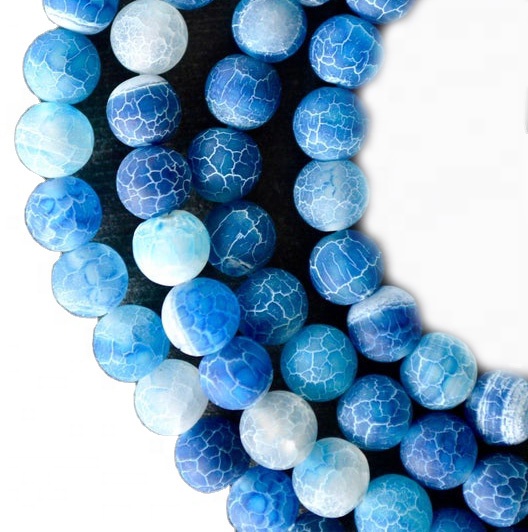 Agate okwute na-acha anụnụ anụnụ na-acha anụnụ anụnụ 33