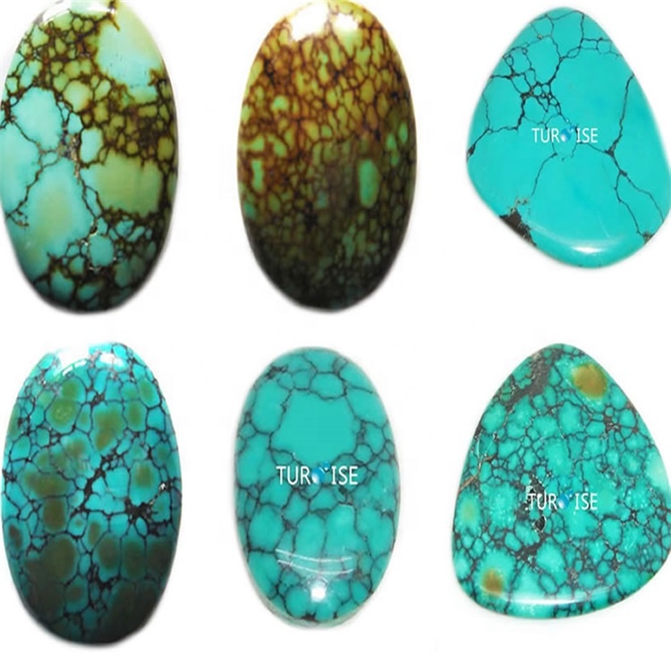 Turquoise Rodochon Turquoise Gemstone n'ezie Gemsstone ahịa rụrụ arụ na-adịghị mma 37
